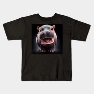 cute and adorable baby hippo Kids T-Shirt